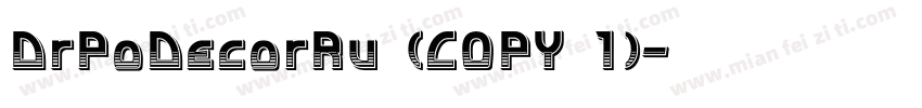 DrPoDecorRu (COPY 1)字体转换